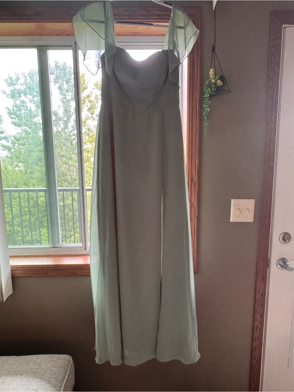 Sage Green Chiffon Dress